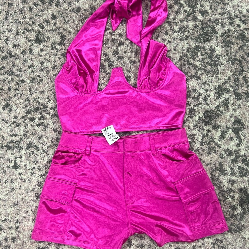 AKIRA Shimmering Pink summer 2 piece Set